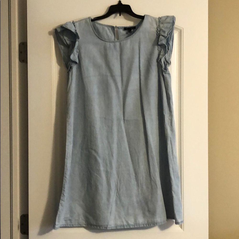 As U Wish chambray sleeveless dress, size L
